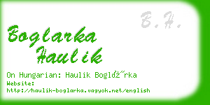 boglarka haulik business card
